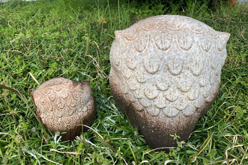 ふくろう 粉引風 7号