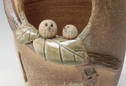 インテリアライト葉乗りふくろう