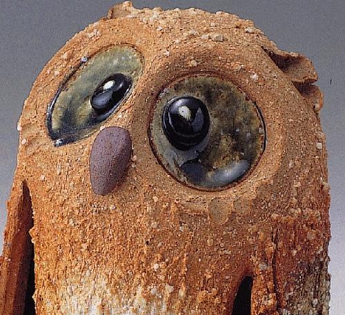 荒土火色ふくろう(大)