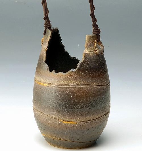黒土花器 (KT-254) 作家「竹内紘三」