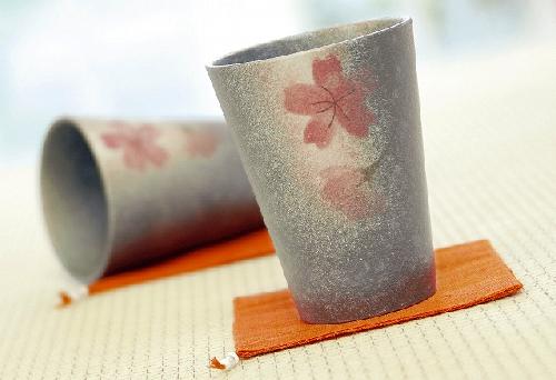 花hana タンブラーペア(麻コースター付)