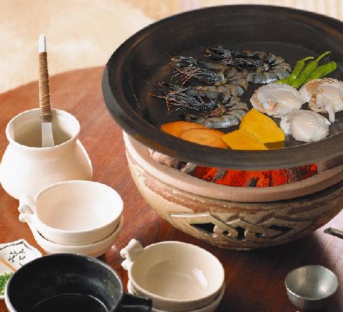 耐熱 黒飴釉グリルプレート(トング付)