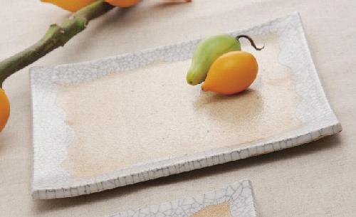 雪化粧 28cmプレート