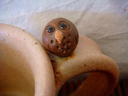 信楽焼 ふくろうマグカップ