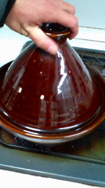 手造り タジン鍋 茶