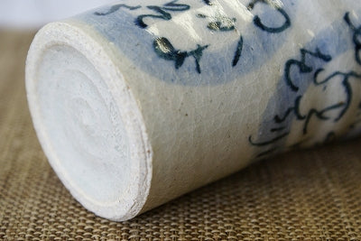 信楽焼 丸いろはカップ