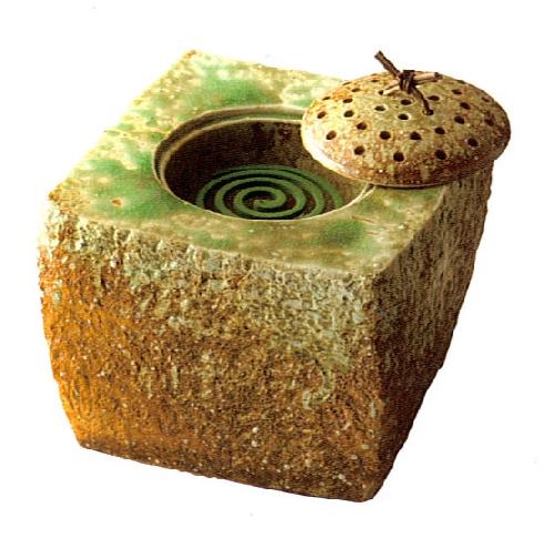 信楽焼 蚊遣り 石畳