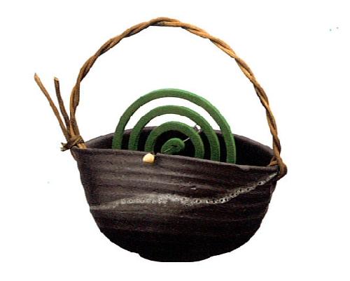 信楽焼 蚊遣り 黒窯ライン