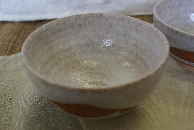 信楽焼 淡雪夫婦碗セット