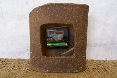 信楽焼 置時計 木立ふくろう