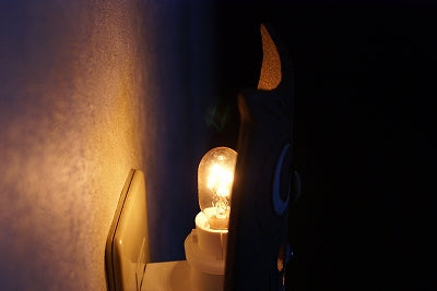 信楽焼 フットライト 梟(茶)