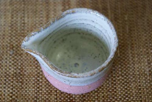 信楽焼 潮騒(ピンク)クリーマー