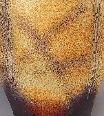 信楽焼 傘立 釉彩広口