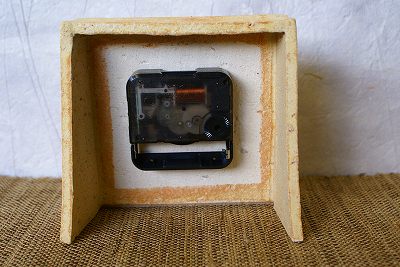 信楽焼 置時計 果樹