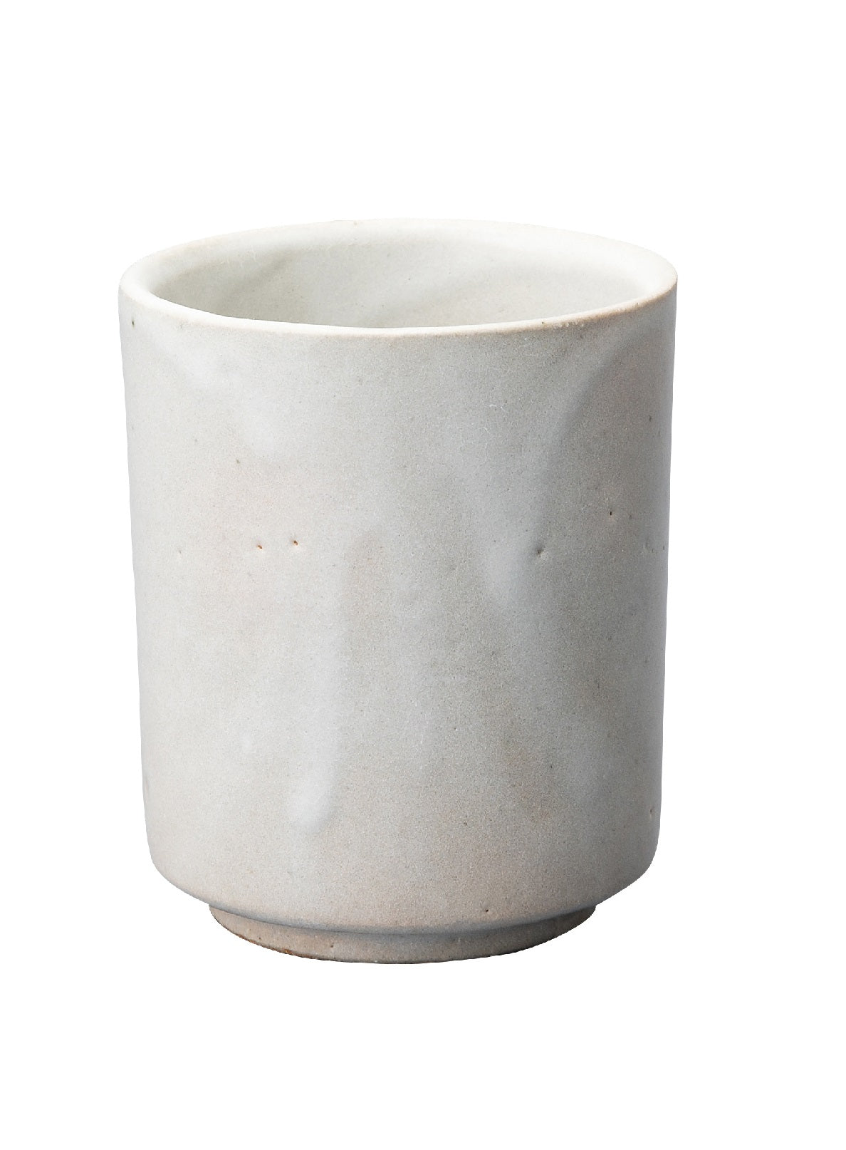 Shigaraki Chaki 7cm切立湯呑 白釉 Cha-4-1S