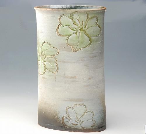信楽焼傘立て 花絵 信楽焼 高さ４２cm 楽天市場】【最大2000円OFFクーポン配布中9/19まで】信楽焼 透し