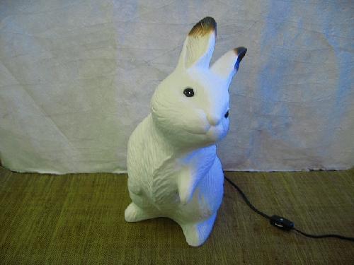 信楽焼 うさぎ置物 高さ35cm