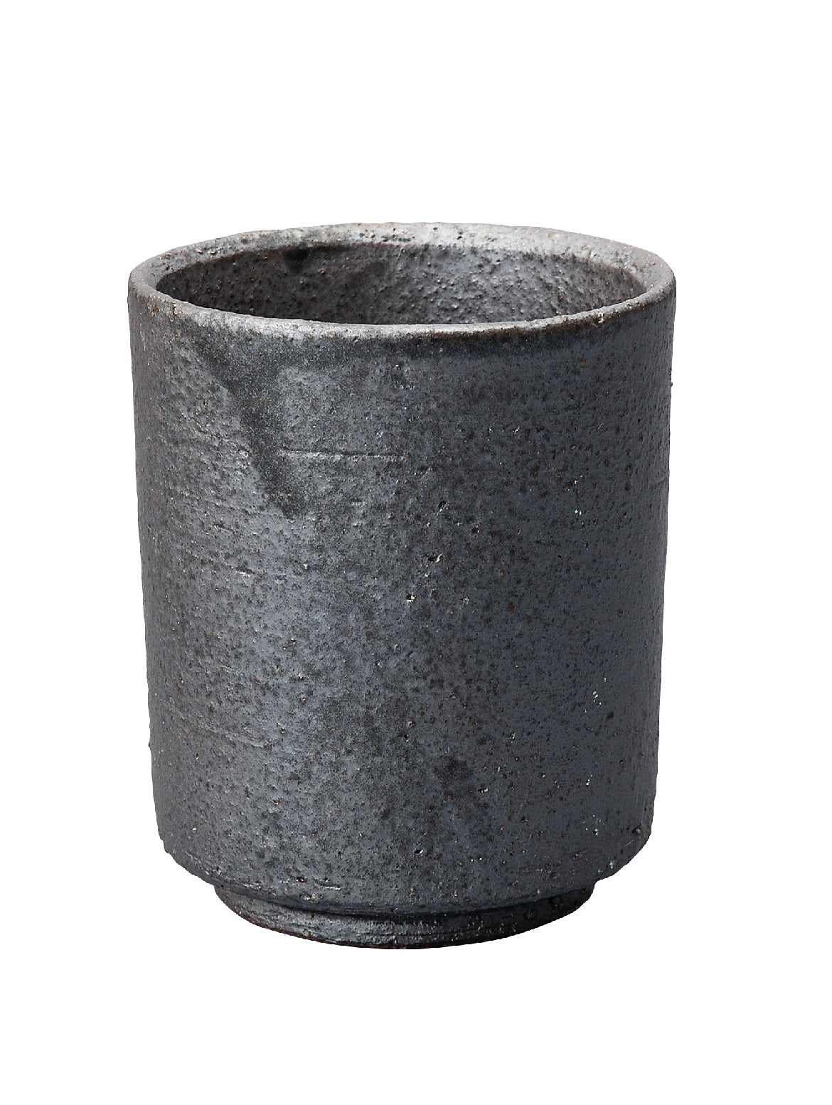 Shigaraki　Chaki　7cm切立湯呑　黒釉　Cha-4-2S