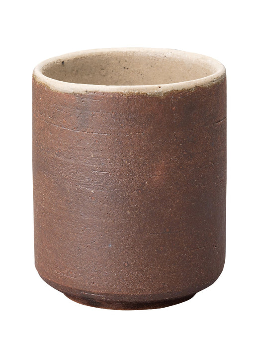 Shigaraki　Chaki　7.5cm切立湯呑　鉄赤　Cha-4-4L